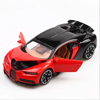 1:32 Simulação Bugatti Chiron Coleção De Modelo De Liga De Carros De Brinquedo Diecast De Metal Do Carro De Brinquedos Para Adultos Crianças Com Luz Som