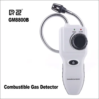 RZ Analisador de Gás Inflamável Detector de Gás Portátil Combustíveis Profissional Conveniente Vazamento de Gás, Verificador do Gás Determinar Testador GM8800B